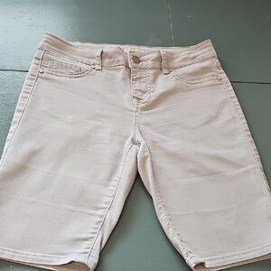 Women's Casual Gray Bermuta  Shorts. Size 6. Cotton Blend.